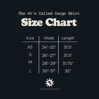 90's Denim Cargo Skirt