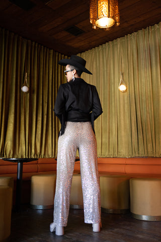 Steal The Show Sequin Pants (Champagne)
