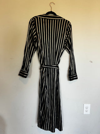 Striped Button Up Duster