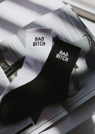 Bad B!tch Crew Socks